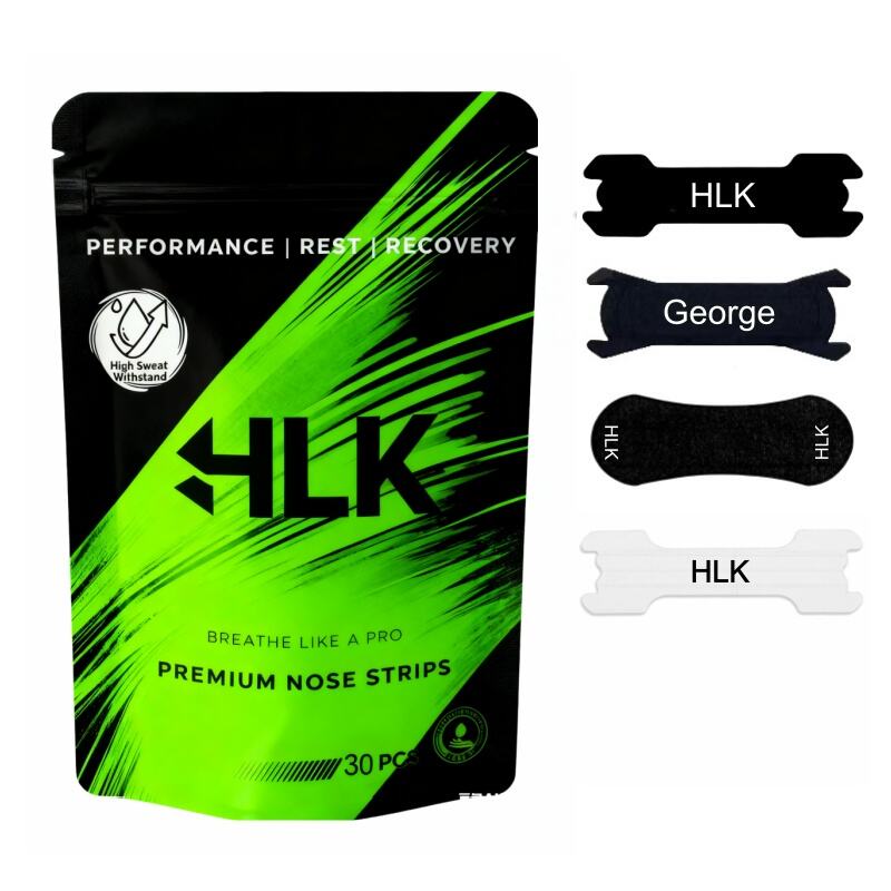 Nasal Strips for Better Breathing Sleep Transparent Clear PE Custom Package HLK