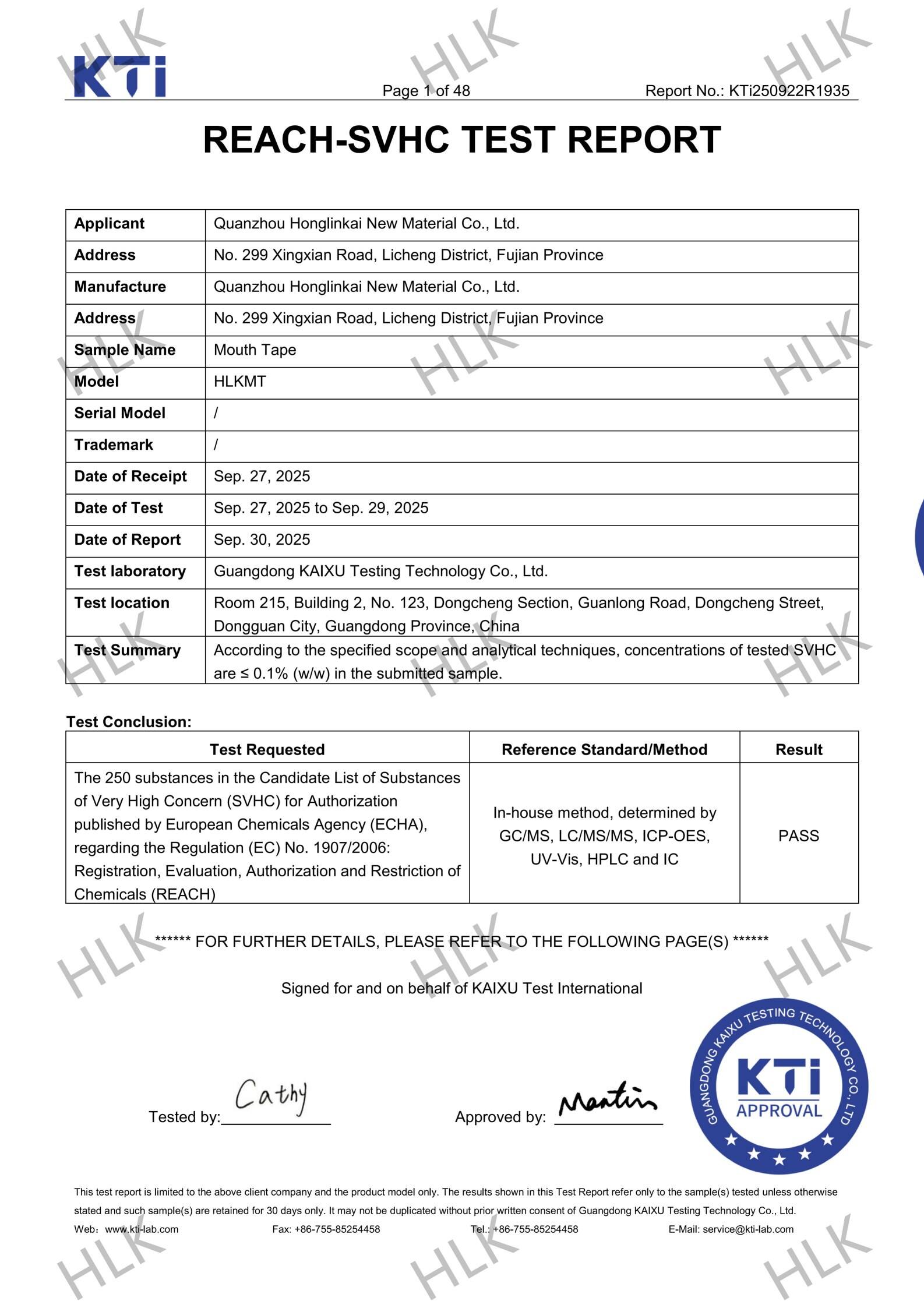 Mouthtape-Reach-Analysis Certificate